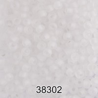 Бисер Чехия круглый 5   10/0   2.3 мм  500 г 38302 (Ф200) прозрачный мат.