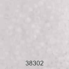 Бисер Чехия круглый 5   10/0   2.3 мм  500 г 38302 (Ф200) прозрачный мат.