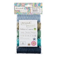 Пряжа ARACHNA "Jute"   Ассорти   100\% джут   5 х  30 г  27 м ± 1 м № 06