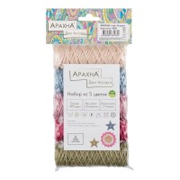 Пряжа ARACHNA "Jute"   Ассорти   100\% джут   5 х  30 г  27 м ± 1 м № 05