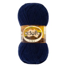 Пряжа ADELIA "LIRA"   100\% акрил   10 шт. х  50 г  200 м ± 5 м №17 т.синий