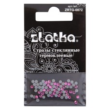 Страз клеевой "Zlatka"   ZRTG-0872   SS08   цветные   2.4 мм  стекло   5 x  72 шт  в пакете с картонным еврослотом №25 фуксия (Fuchsia)