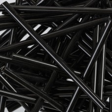 Бисер Чехия TUBES   321-11001   60 x 3 мм  50 г 23980 черный