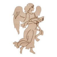 Заготовка для декорирования "Mr. Carving"   ВД-1165   Подвеска   фанера   0.3 см "Ангел 1"(5.5х8.5см.)