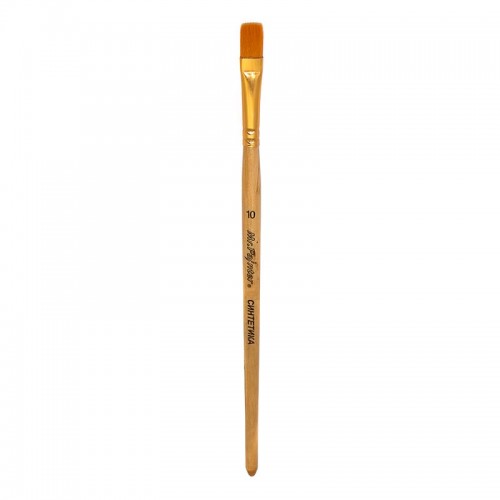 Кисть синтетика "Mr.Painter"   SBF 204-10   плоская   5 шт  короткая ручка №10