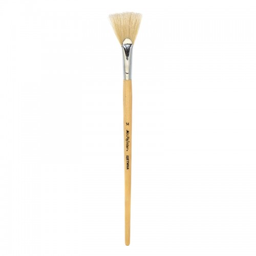 Кисть щетина "Mr.Painter"   BBW 132-14   веерная   5 шт  короткая ручка №14