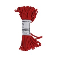 Шнур В-035   3.5 -  4 мм  крупное плетение   5 х  10 м №152 красный