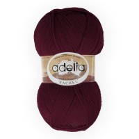 Пряжа ADELIA "RACHEL"   90\% шерсть, 10\% полиэстер   5 шт. х  100 г  400 м ± 15 м  СК/Распродажа №08 бордовый