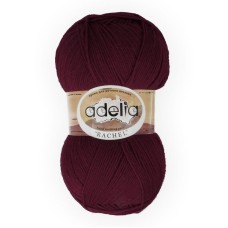 Пряжа ADELIA "RACHEL"   90\% шерсть, 10\% полиэстер   5 шт. х  100 г  400 м ± 15 м  СК/Распродажа №08 бордовый