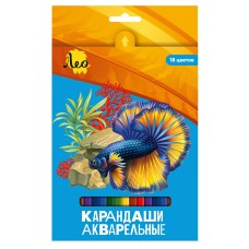 "Лео"   "Ярко"   LBSWP-18   Набор акварельных карандашей   заточенный   8 х  18 цв. .