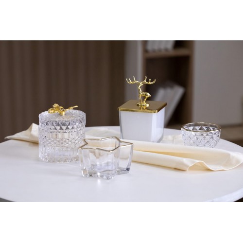 "Stilerra home"   PFH-010   Банка декоративная  d 8.5 см  6.5 см цветок