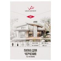"VISTA-ARTISTA"   Папка для черчения   VPG-A224   200 г/м2  A2   42 х  59.4 см  папка   24 л. Гознак