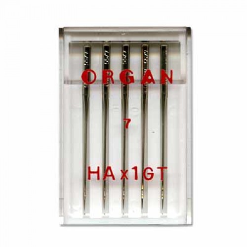 Иглы для быт. шв. машин "ORGAN"   для шелка   5 шт  в пенале 5138055 №55