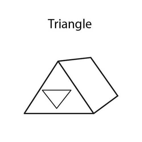 Бисер Япония "TOHO" 11/0   TRIANGLE №1   2.2 мм  500 г №0007BD морская волна