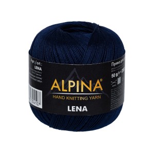 Пряжа ALPINA "LENA"   100\% мерсеризованный хлопок   10 шт. х  50 г  280 м ± 15 м №66 св.хаки
