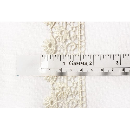 Гипюр "Gamma"   43 мм  GGM-4301   в пакете   8.8 м ± 0.2   Турция GP002BL черный