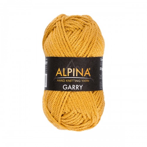 Пряжа ALPINA "GARRY"   100\% мерсеризованный хлопок   10 шт. х  50 г  50 м ± 2 м №10 оникс (оливковый)