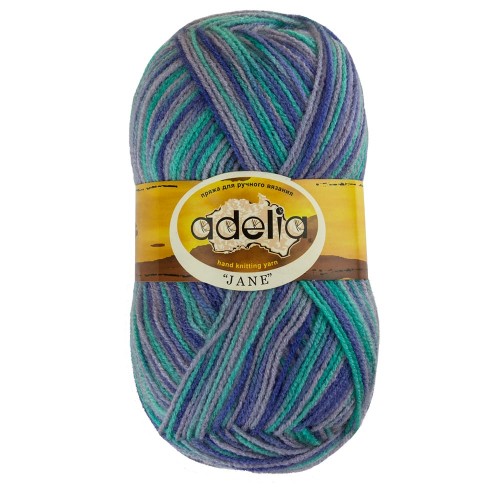 Пряжа ADELIA "JANE"   100\% акрил   10 шт. х  50 г  227 м ± 10 м №07 белый-бежевый-св. розовый