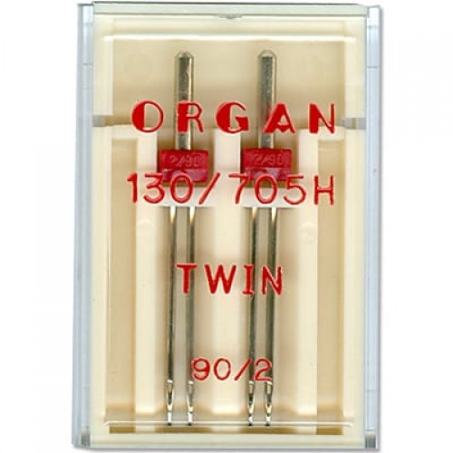 Иглы для быт. шв. машин "ORGAN"   90/2   2 шт  в пенале 5102049 двойные