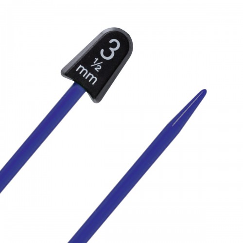 Спицы  PRYM 218401   прямые   пластик  d 3.5 мм  17 см  2 шт синие