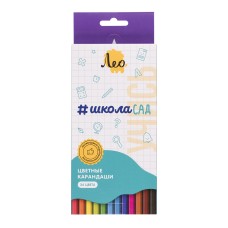 "Лео"   "ШколаСад"   Набор цветных  карандашей   LSCP-24   заточенный   4 х  24 цв. .