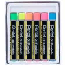 "Pentel"   Пастель масляная флуоресцентная   6 цв. PHN-F6
