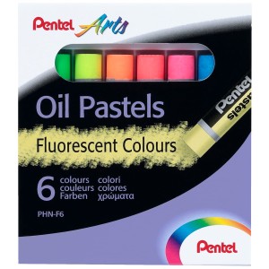 "Pentel"   Пастель масляная флуоресцентная   6 цв. PHN-F6