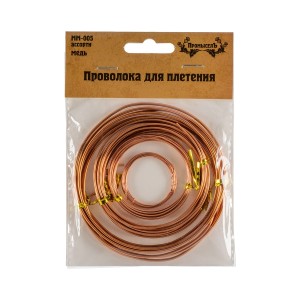 "Промысел"   Проволока для плетения   медь   MM-005   4 шт  2 м ассорти (d 0.4; 0.8; 1.2; 1.5-1.6)