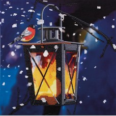 Кристальная (алмазная) мозаика  "ФРЕЯ" ALBP-294   постер "Фонарь" 30 х 30 см