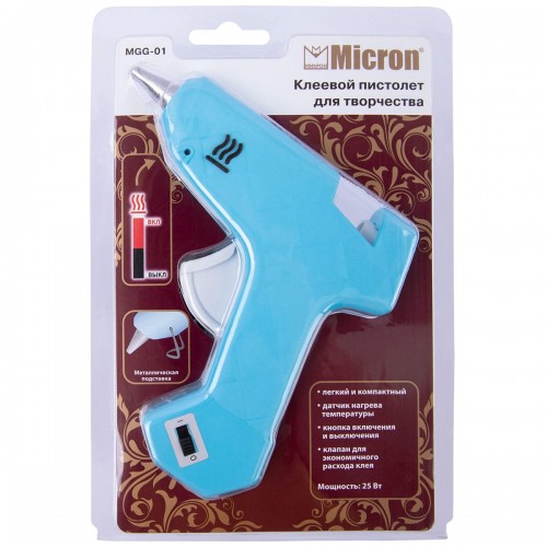 "Micron"   Пистолет клеевой   MGG-01  d 7.2 мм  в блистере для творчества