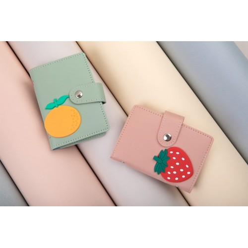 "Lol&Pop"   LLP-400   Визитница   11 х 7.5 см  полиуретан №01 клубника