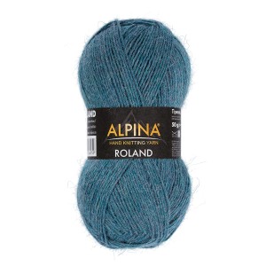 Пряжа ALPINA "ROLAND"   100\% альпака   4 шт. х  50 г  200 м ± 10 м №25 св.серый