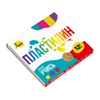 "Лео"   "Учись"   Пластилин классический   LNMC-0112   240 г ( в картонной упаковке )  12 цв. .
