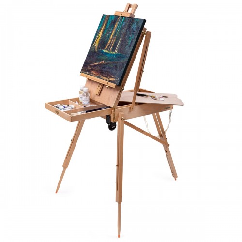 "VISTA-ARTISTA"   VFEW-01   Этюдник с колесами большой напольный   бук   50 x 34 x 11 см .