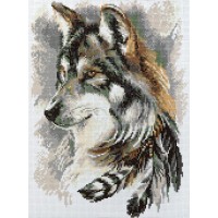 Кристальная (алмазная) мозаика  "ФРЕЯ" ALPD-137   на подрамнике "Степной волк" 30 х 40 см