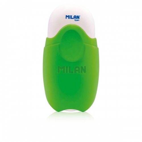 "Milan"   Ластик с защитной крышкой School 1012 Fluo   12 шт. CMMS1012