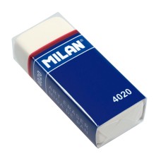 "Milan"   Ластик из синтетического каучука 4020 (в картонной обложке и в упаковке)   5,5 х 2,3 х 1,3 см  20 шт. CMM4020