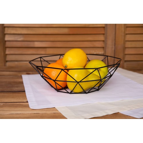 "Stilerra home"   PFH-028   Фруктовница   27 х  8 см  металл №01 "черная"