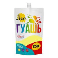 Краска гуашь "Лео"   "Учись"   группа 3   LGD-250   250 мл 204 лимонная/ lemon