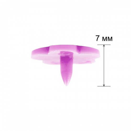 Кнопка "Micron"   POM-12 FL   Кнопки пластиковые   пластик  d 12 мм  15 шт. № 013 фиолетовый