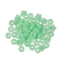 Кнопка "Micron"   POM-12 FL   Кнопки пластиковые   пластик  d 12 мм  15 шт. № 009 салатовый