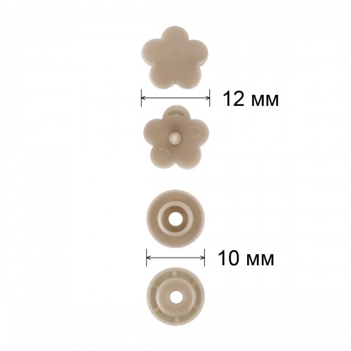 Кнопка "Micron"   POM-12 FL/500   Кнопки пластиковые   пластик  d 12 мм  500 шт. № 014 серый