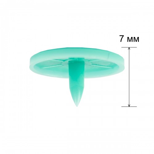 Кнопка "Micron"   POM-15   Кнопки пластиковые   пластик  d 15 мм  15 шт. № 011 бирюза