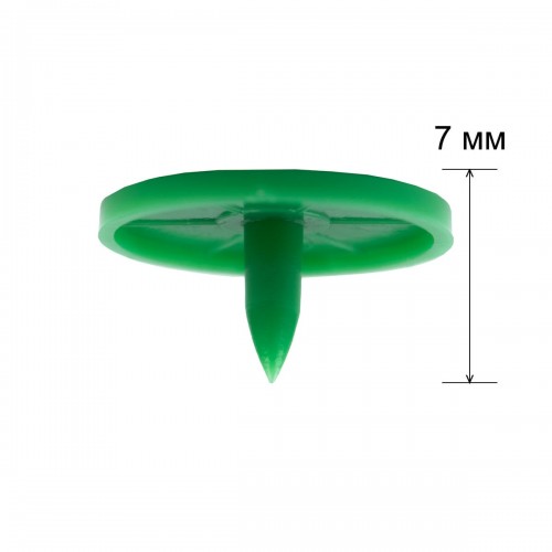 Кнопка "Micron"   POM-15   Кнопки пластиковые   пластик  d 15 мм  15 шт. № 008 зеленый