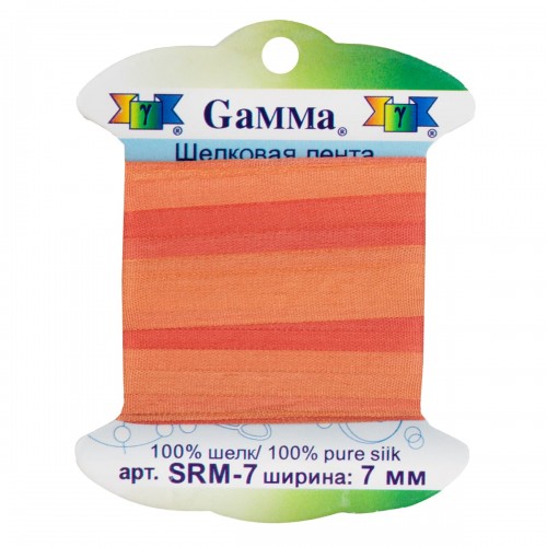 "Gamma"   шелковая   SRM-7   ФАСОВКА   0.2 -  7 мм  9.1 м ± 0.5 м M106 коралловый/оранжевый