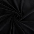 Ткань Gamma Ворсовое полотно Велюр VELR 94\% полиэстер, 6\% спандекс 185 см черный/black
