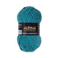 Пряжа ALPINA "TWEED LAMBSWOOL"   75\% шерсть, 25\% полиамид   10 шт. х  50 г  150 м ± 5 м №06 бирюзовый