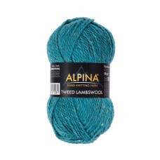 Пряжа ALPINA "TWEED LAMBSWOOL"   75\% шерсть, 25\% полиамид   10 шт. х  50 г  150 м ± 5 м №06 бирюзовый