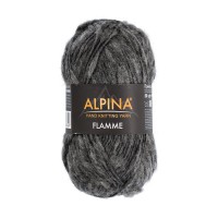 Пряжа ALPINA "FLAMME"   59\% хлопок, 29\% шерсть, 12\% акрил   10 шт. х  50 г  90 м ± 5 м №04 серый