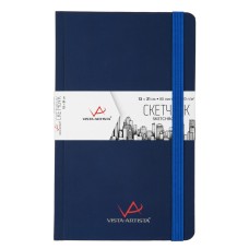 "VISTA-ARTISTA"   VABK-1321   Скетчбук   120  г/м2  21 х  13 см  сшивка   80 л. 02 синий